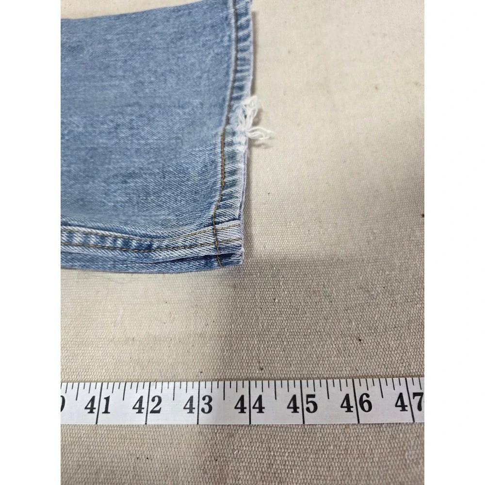 Levi Strauss Signature Mens Regular Fit Light Wash Straight Leg Jeans 42x30